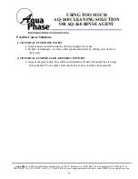 Preview for 49 page of Aqua Phase AQ-3000 Operating Manual