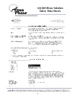 Preview for 61 page of Aqua Phase AQ-3000 Operating Manual