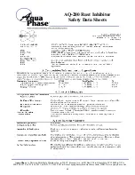 Preview for 63 page of Aqua Phase AQ-3000 Operating Manual