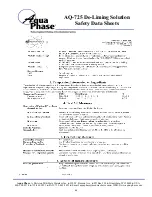 Preview for 69 page of Aqua Phase AQ-3000 Operating Manual