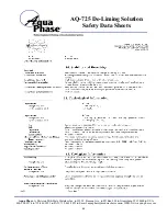 Preview for 71 page of Aqua Phase AQ-3000 Operating Manual