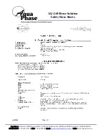 Preview for 60 page of Aqua Phase AQ-F250 Operating Manual