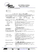 Preview for 61 page of Aqua Phase AQ-F250 Operating Manual