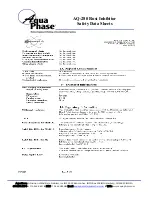 Preview for 69 page of Aqua Phase AQ-F250 Operating Manual