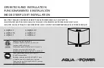 Preview for 1 page of Aqua Power AQM 2-1 Operation And Installation