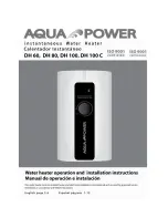 Aqua Power DH 100 Operation And Installation Instructions Manual preview