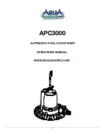Aqua PRO APC3000 Operation Manual preview