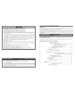 Preview for 3 page of aqua-pure AP-R05500 Operating And Maintenance Instructions Manual