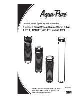 Preview for 1 page of aqua-pure AP101T Installation And Operating Instructions Manual