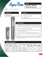 Preview for 1 page of aqua-pure AP1610SS Quick Start Manual