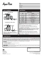 Preview for 2 page of aqua-pure CBW1001 Specification