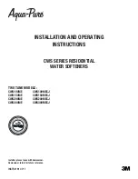 aqua-pure CWS100ME Installation And Operating Instructions Manual preview