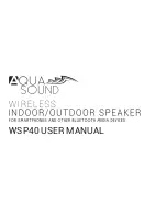 Preview for 1 page of Aqua Sound WSP40 User Manual