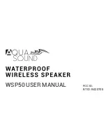 Aqua Sound WSP50 User Manual preview