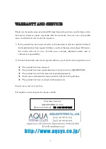 Предварительный просмотр 8 страницы Aqua Systems Electric KFC Series Instruction Manual