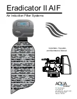 Aqua Systems Eradicator II AIF Maintenance Manual предпросмотр