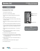 Предварительный просмотр 18 страницы Aqua Systems SmartChoice Installation, Operation And Maintenance Manual