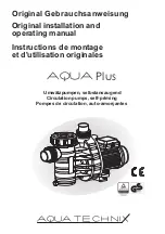 aqua technix AQUA Plus 11 Original Installation And Operating Manual preview