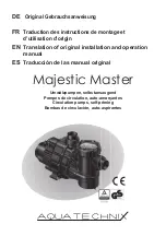 aqua technix Majestic Master 10 Translation Of Original Installation And Operation Manual предпросмотр