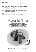 Предварительный просмотр 1 страницы aqua technix Majestic Timer Translation Of Original Installation And Operation Manual