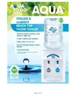 Предварительный просмотр 1 страницы Aqua To Go AQUA Cold Manual