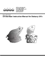 Preview for 1 page of Aqua Ultraviolet STATUARY 15 Watt 1/L Instruction Manual