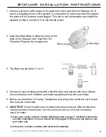 Preview for 9 page of Aqua Ultraviolet STATUARY 15 Watt 1/L Instruction Manual