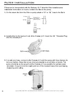 Preview for 14 page of Aqua Ultraviolet STATUARY 15 Watt 1/L Instruction Manual