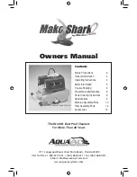 Preview for 3 page of Aqua Vac Systems Mako Shark 2 Owner'S Manual