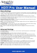 Preview for 3 page of Aqua-Vu HD7i Pro User Manual