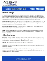 Предварительный просмотр 3 страницы Aqua-Vu Micro Revolution 5.0 User Manual