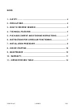 Preview for 3 page of Aqua A9020090N Use And Maintenance Manual