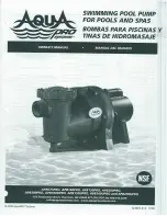 Предварительный просмотр 1 страницы Aqua APB075PRO Owner'S Manual