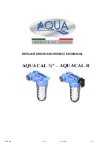 Aqua AQUACAL 1/2 Installation Use And Instruction Manual preview