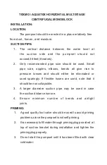 Preview for 3 page of Aqua AQUATEX AHS 04/06 Installation/Space Parts Manual