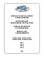 Aqua HC 1 Operating And Maintenance Instructions Manual предпросмотр