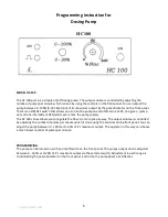 Предварительный просмотр 6 страницы Aqua HC 100 Operating And Maintenance Instructions Manual