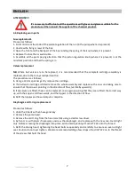 Предварительный просмотр 8 страницы Aqua HC 100 Operating And Maintenance Instructions Manual