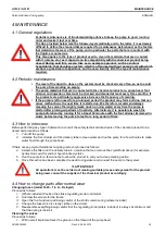 Предварительный просмотр 34 страницы Aqua HC101 costant Operating And Maintenance Instructions Manual