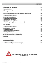 Предварительный просмотр 40 страницы Aqua HC151 Operating And Maintenance Instructions Manual