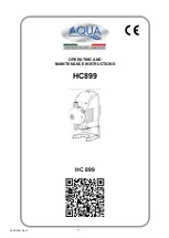 Aqua HC899 Series Operating And Maintenance Instructions Manual preview