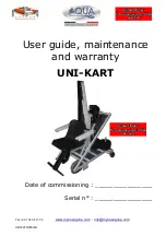 Aqua Hexagone UNI-KART User Manual, Maintenance And Warranty предпросмотр