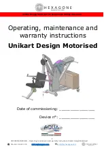 Aqua HEXAGONE Unikart 310 Operating, Maintenance And Warranty Instructions предпросмотр