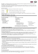 Preview for 2 page of Aqua STANDARD Series Installation And Maintenance Manual