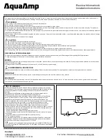 Preview for 1 page of AquaAmp REC10 Installation Instructions