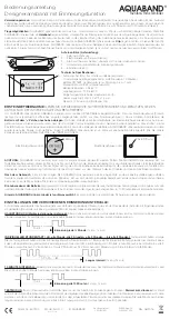 AQUABAND AHQ-10 Operating Manual предпросмотр