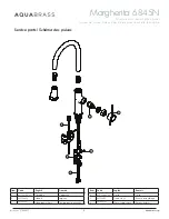 Предварительный просмотр 2 страницы aquabrass 00628629724024 Installation Manual