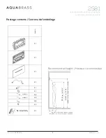 Preview for 2 page of aquabrass 00628629724055 Installation Manual