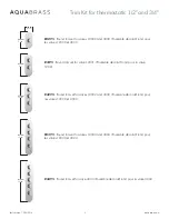 Preview for 2 page of aquabrass 12000 Installation Manual