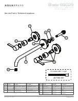 Предварительный просмотр 2 страницы aquabrass Blade 68029 Installation Manual
